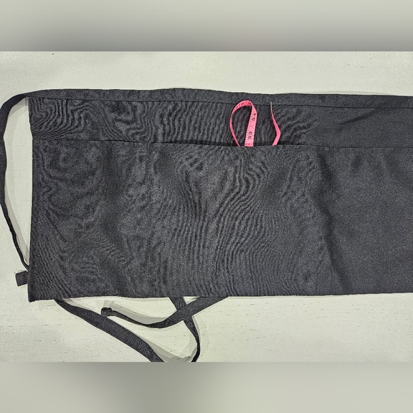 Restaurant Black Kitchen Apron With Pockets. Adjustable Tie in Back. Set Of 3 - Picture 4 of 5